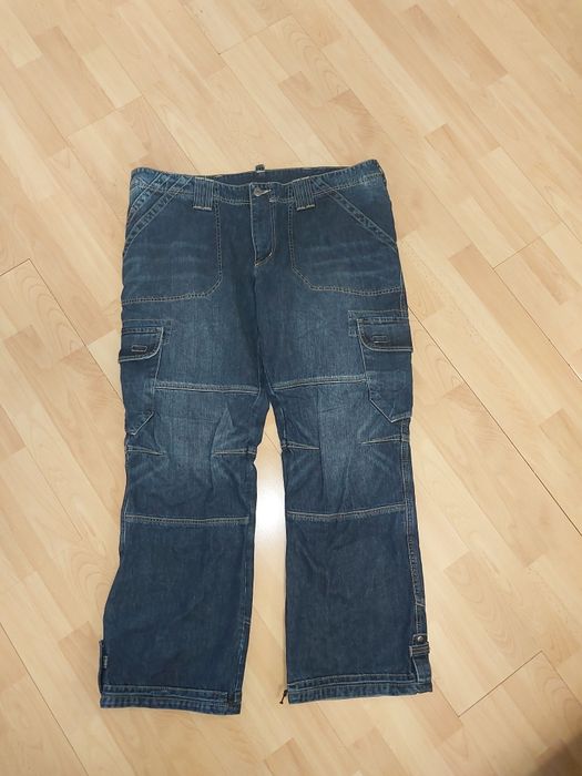 Spodnie motocyklowe męskie 4xl  L 32 jeansy solidne mocne Malyhd dzins