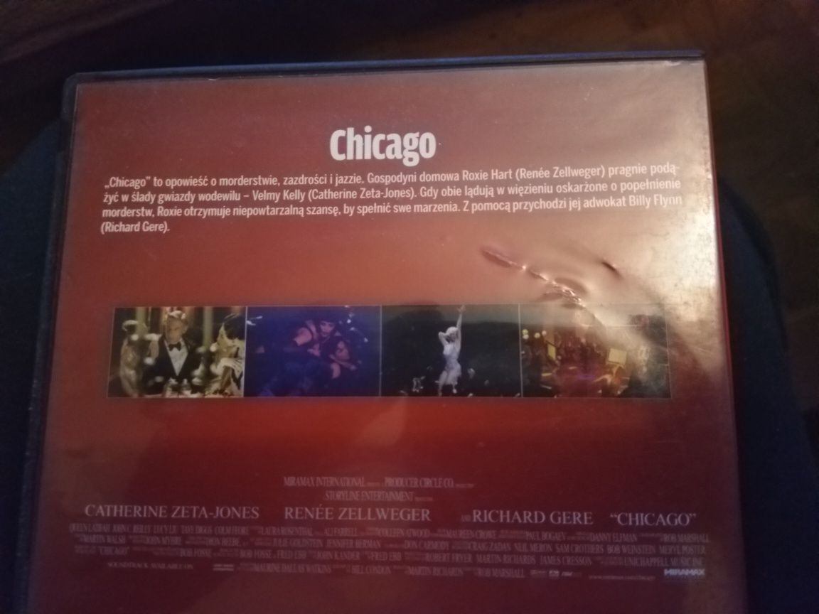 Film dvd Chicago , Richard Gere , C. Zeta-Jones, wyprzedaż filmów