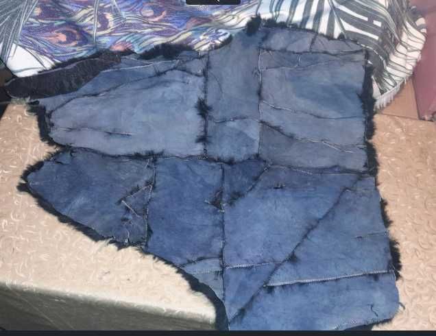 Хутро кролика та шматок натуральної шкіри норка писец цыгейка дешево