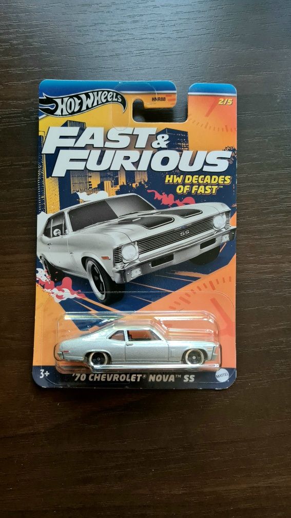 Hot Wheels F&F 70 Chevrolet Nova SS.