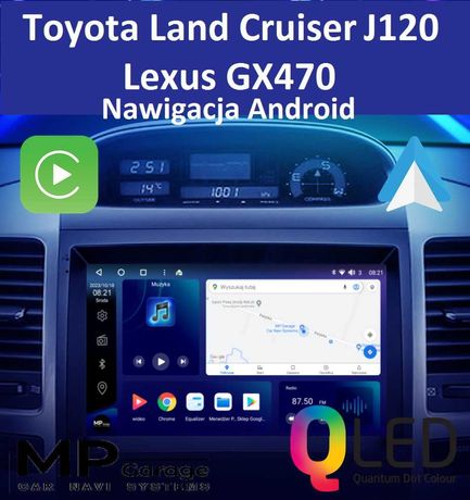 Radio Android TOYOTA LAND_CRUISER J120 / LEXUS GX470 CarPlay/AA 4G