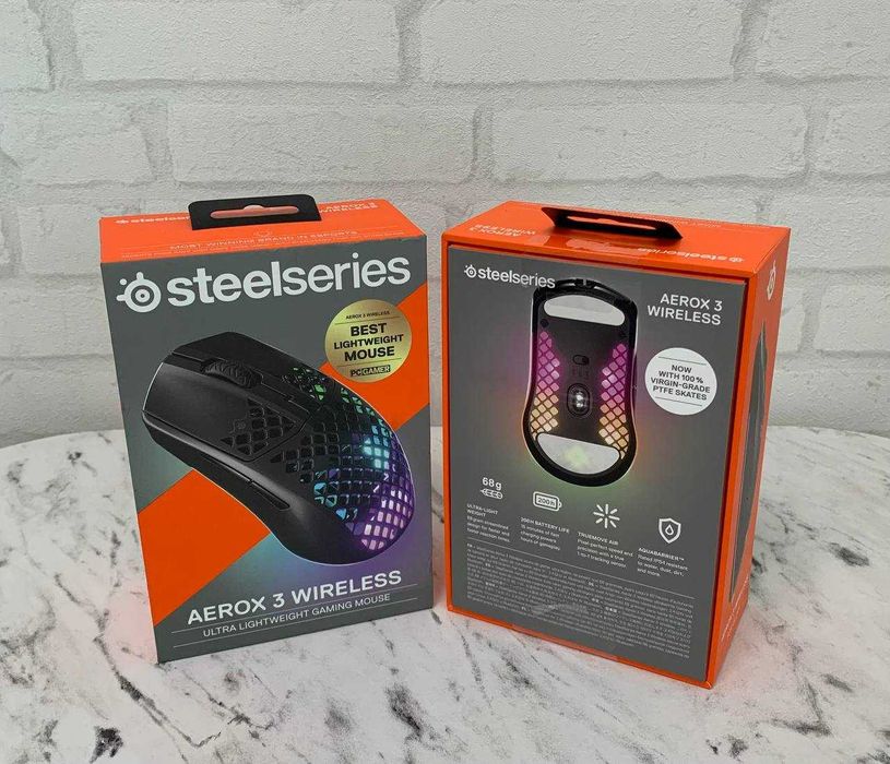 Миша бездротова SteelSeries Aerox 3 Wireless Onyx