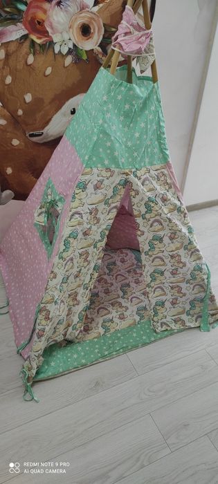 Дитяча палатка "Вігвам" для дівчинки .