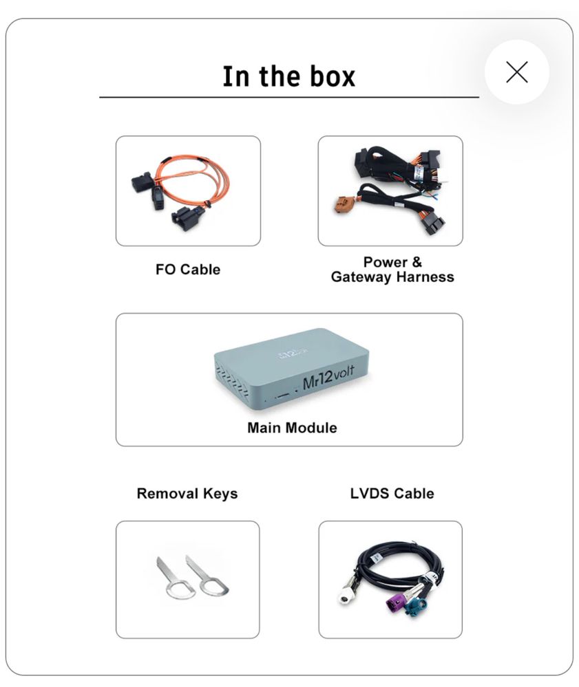 Блок CarPlay Audi a4, a5, a6, a7, a8, q5, q7