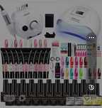 Material completo para unhas de poligel e gel  novo