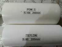 Wałek teflonowy Fi 80, długość 200 mm