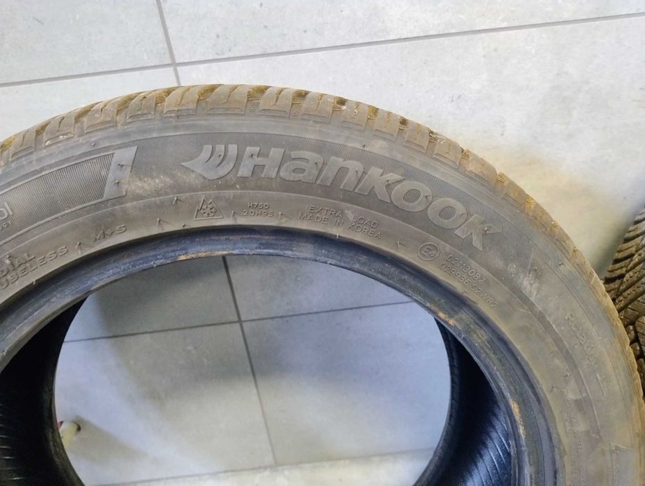 Opony zimowe 195x55r16 hankok 2022 jak nowe