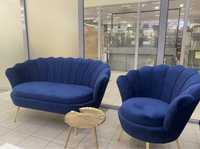 Zestaw mebli tapicerowanych Sofa + fotel wybór kolorów