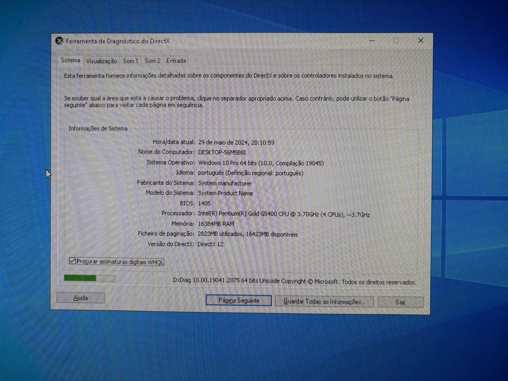 Computador gaming antigo