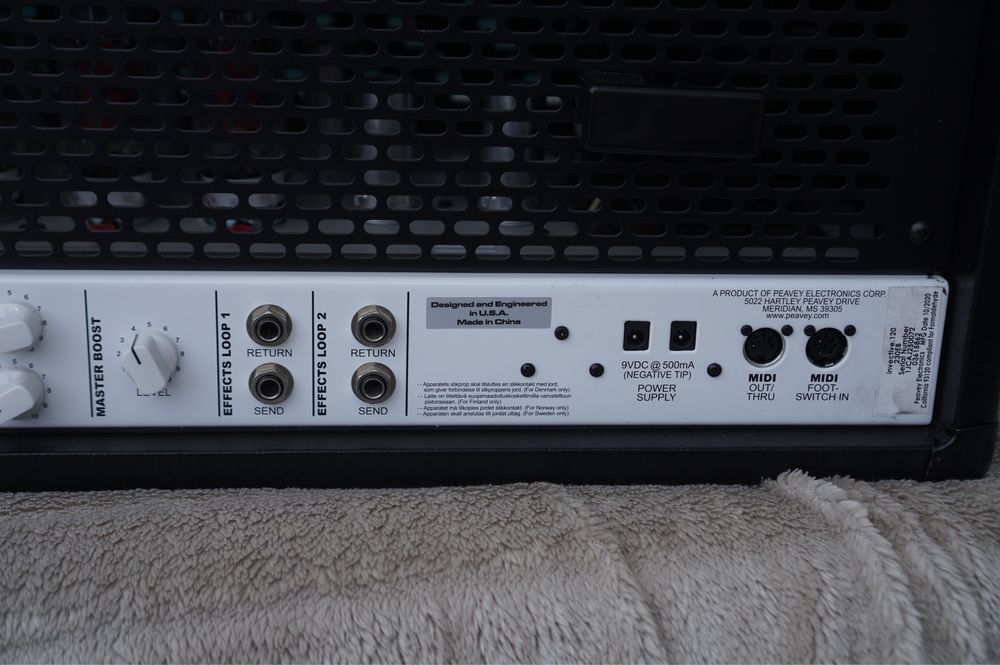 Peavey invective 120 head wzmacnicz gitarowy Misha Mansoor Periphery