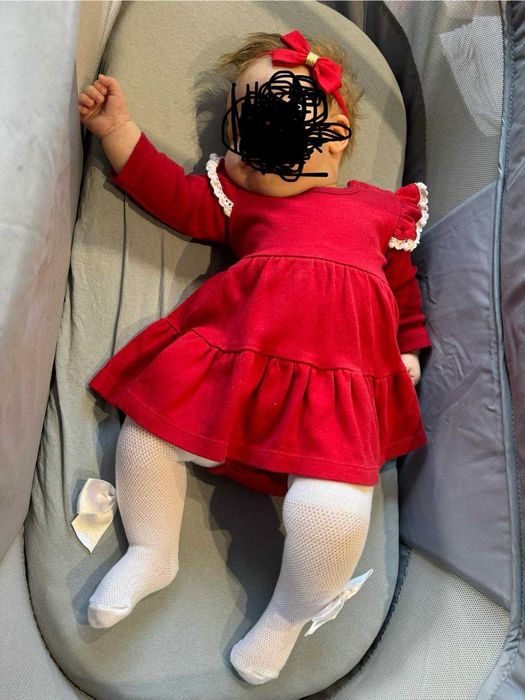 Zestaw Sukienka  i opaska na swieta