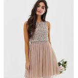 Maya r. 32 petite nowa sukienka z cekinami top asos