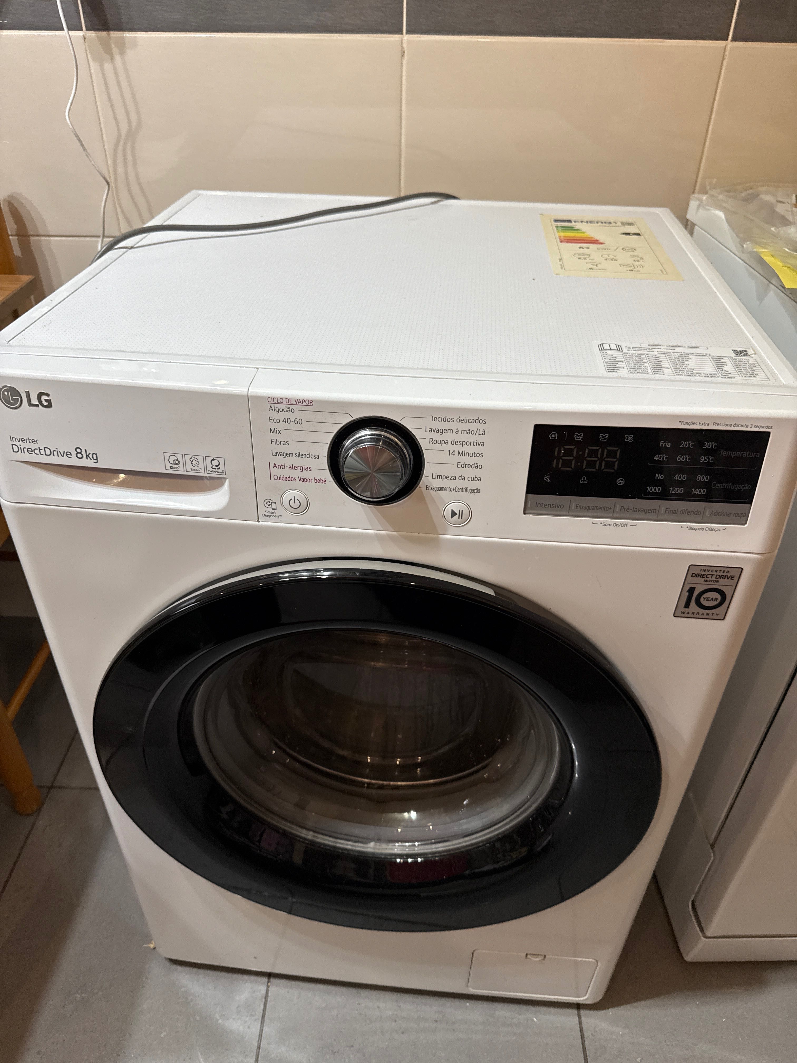 Máquina de lavar LG 8kg