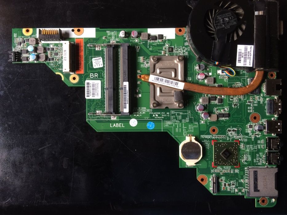 Motherboard HP/Compaq CQ58 AMD e outros componentes