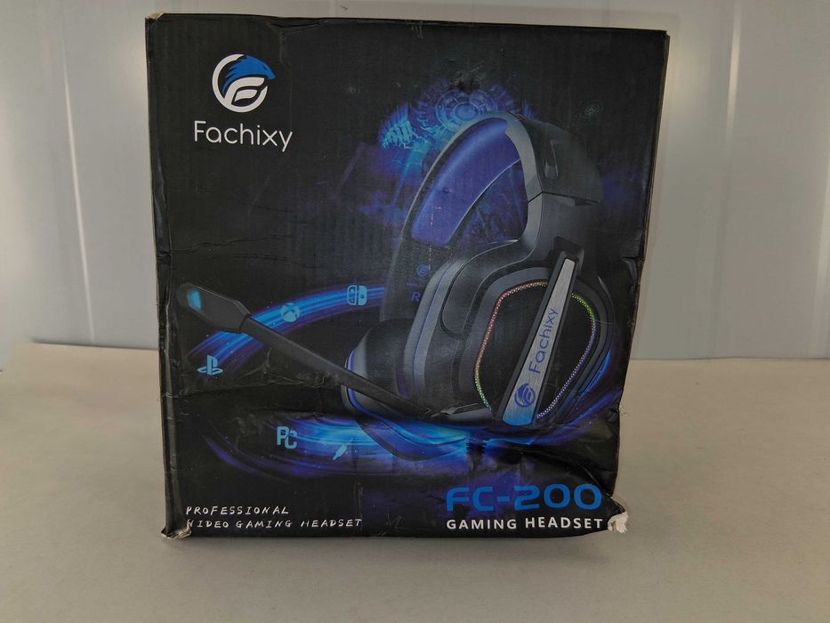 N070 Słuchawki Gamingowe Fachixy FC-200 Mikrofon RGB PS4 PS5 PC