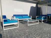 Conjunto de jardim em aluminio