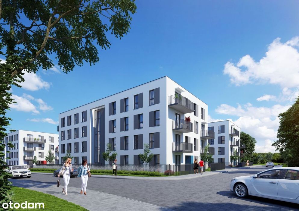 3-pokojowe mieszkanie 49m2 + balkon Bezpośrednio