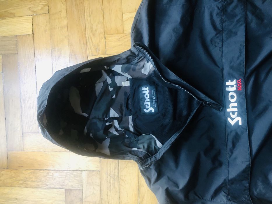 Kurtka czarna wiatrowka  Schott roz. M stan idealny!