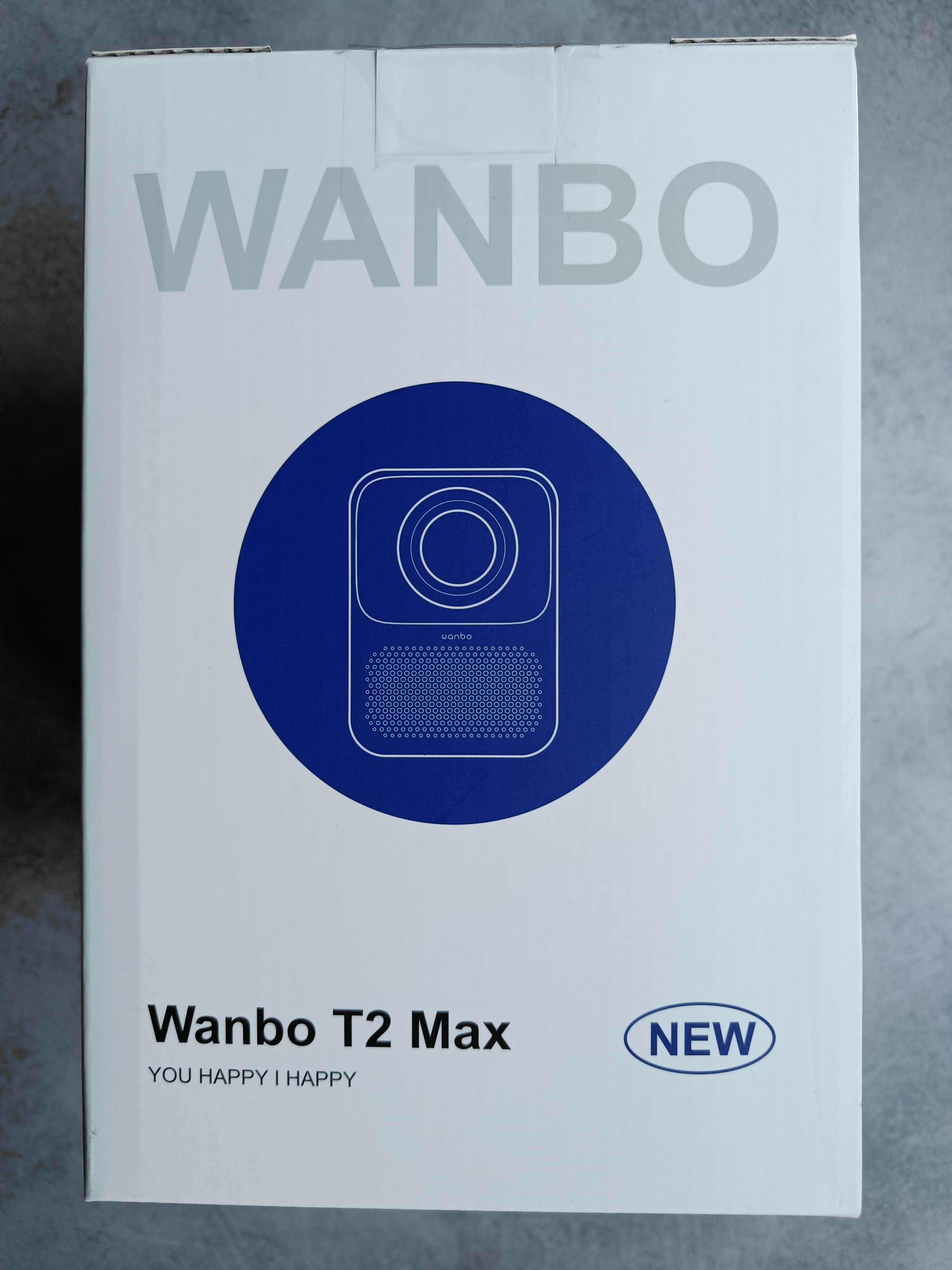 Nowy projektor LCD Wanbo T2 Max New biały - WiFi / Full HD / Android