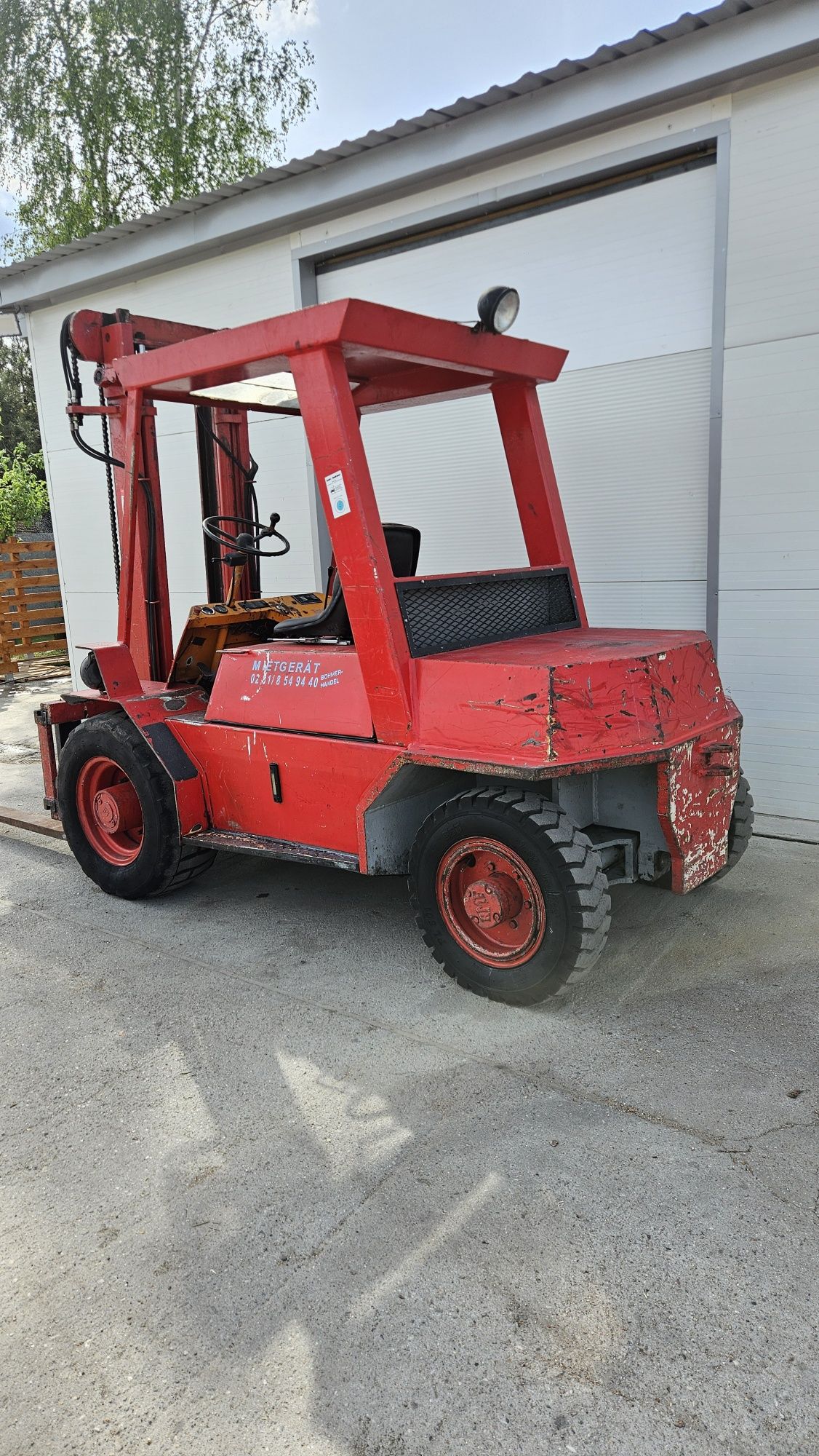 Wózek widłowy RMF S3000 widlak terenowy Deutz przesuw 4 sekcje
