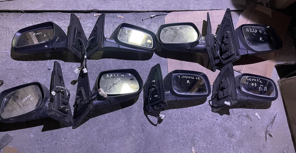 Дзеркало Toyota Rav4, Corolla, Avensis T25, Verso, б/у оригінал
