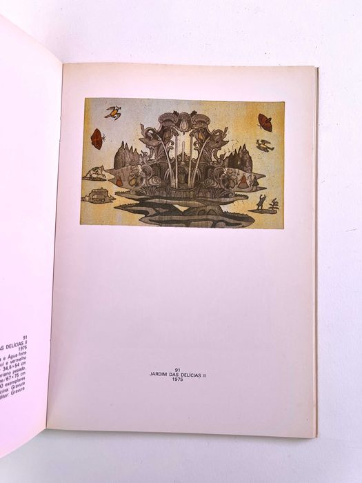 Gravura de João Hogan Jardim das Delícias II 1975