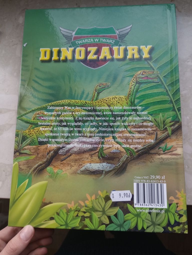 2 książki dinozaury