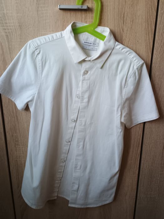 Koszula chłopięca biała rozm 152