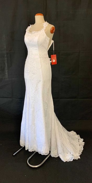 Nowa z metką suknia ślubna syrenka 38 M koronkowa biała ślub w pałacu