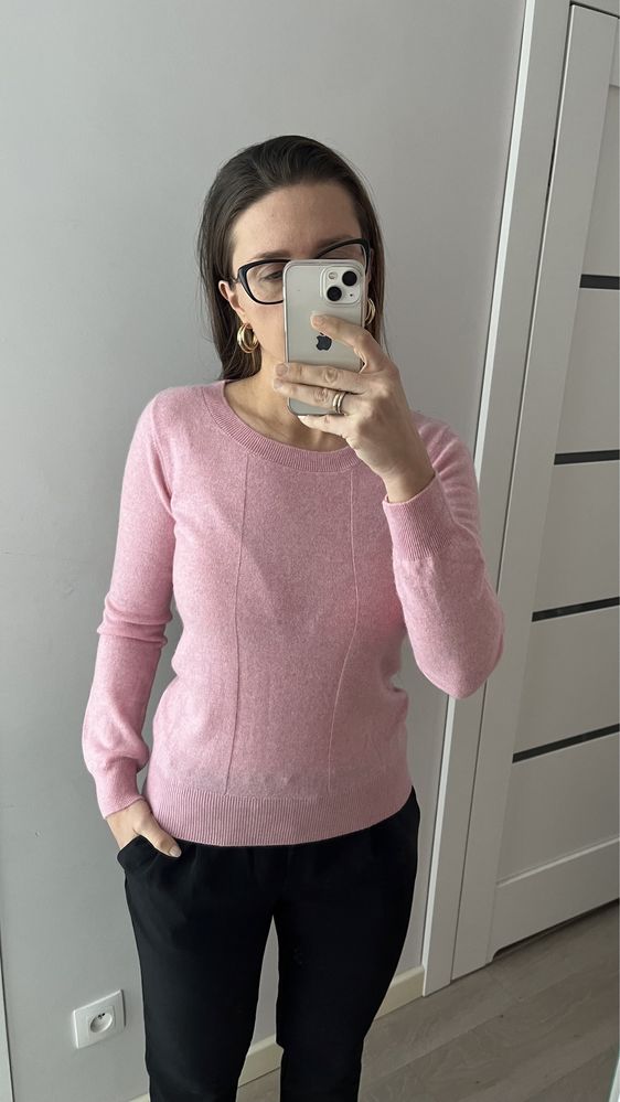 Jackpot knitwear różowy sweter Kaszmir 100% s