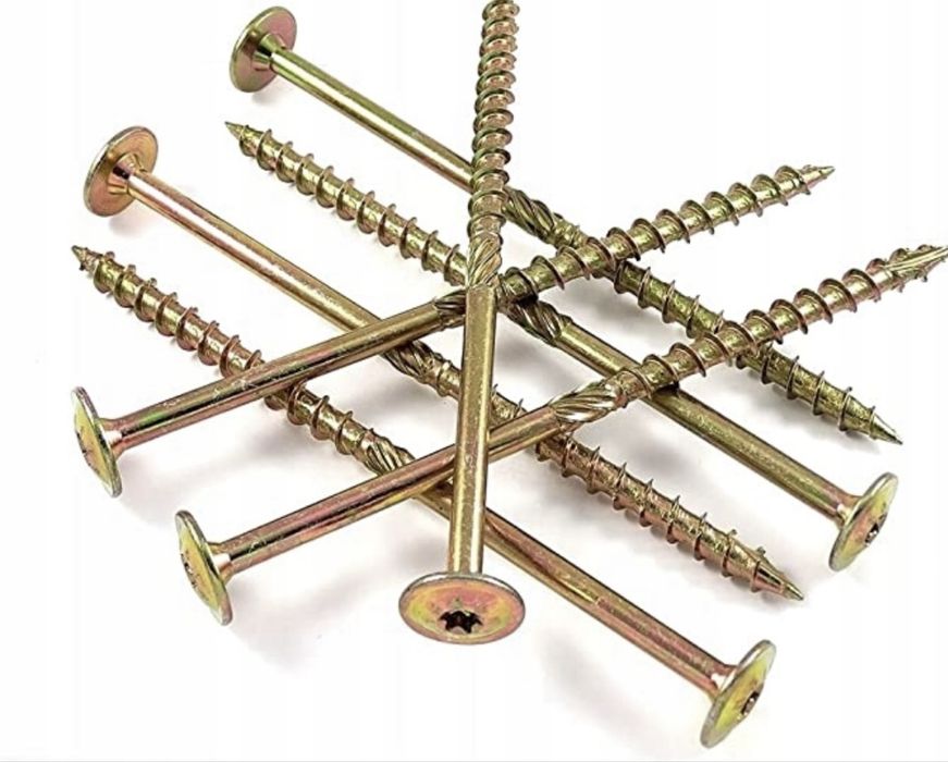 Wkręty ciesielskie do drewna 8x80 8 paczek.