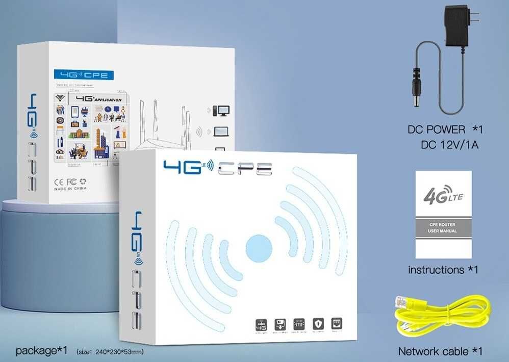 4G LTE-WiFi модем-роутер CPF912, все операторы