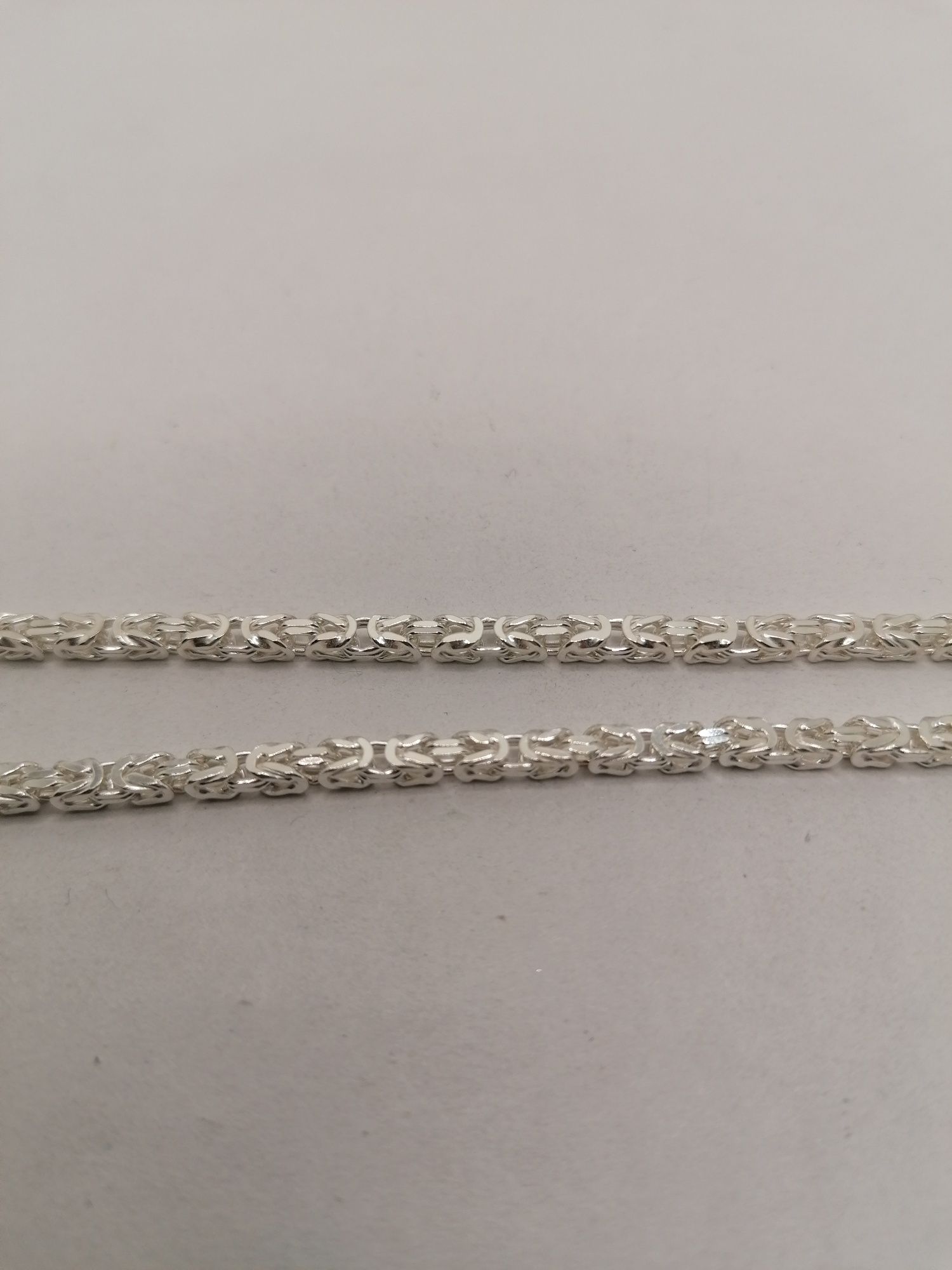 Srebrny łańcuszek królewski pełny, 60cm srebro 925