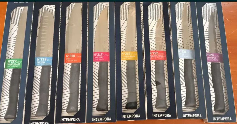 НОЖ OPINEL №219 Santoku Франция ніж шеф повара,набор кухонный премиум