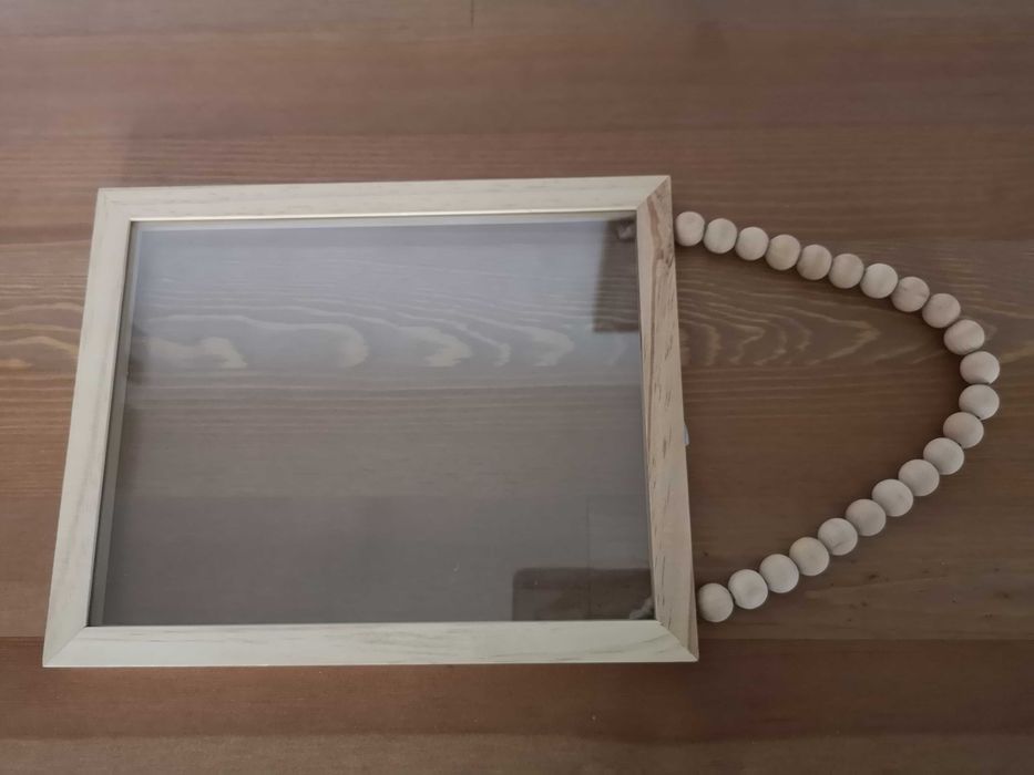 ramka 20x25cm wisząca dwustronna drewno szkło na zdjęcia