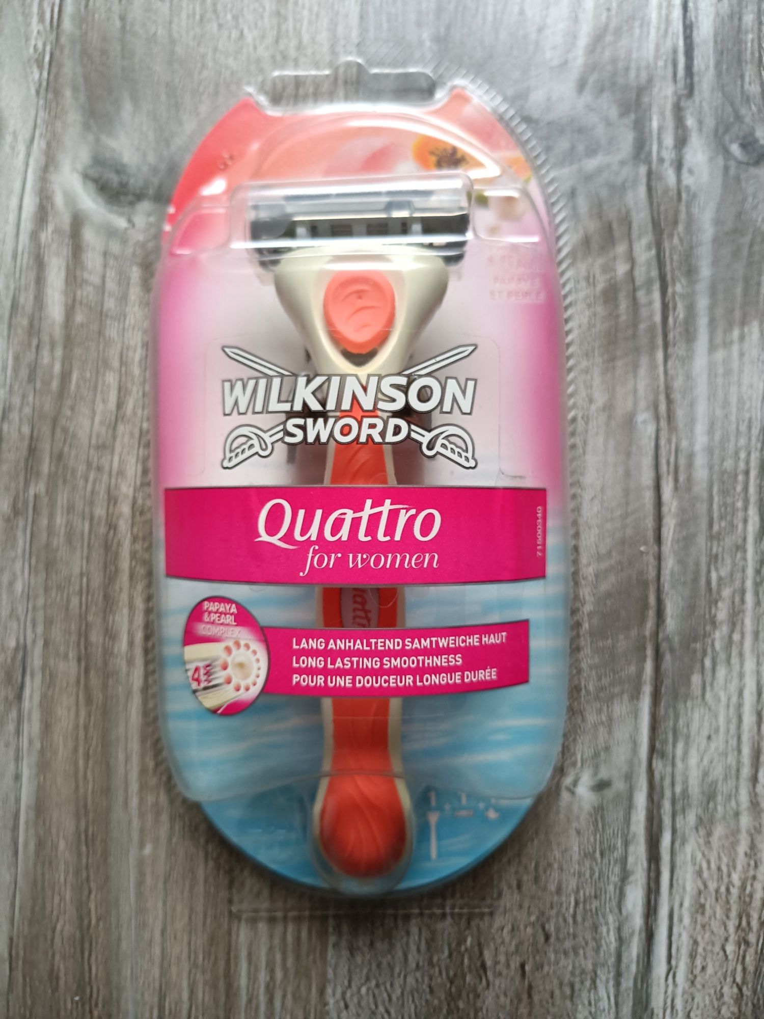 Wilkinson Sword Quattro maszynka do golenia dla kobiet Papaya & Pearl