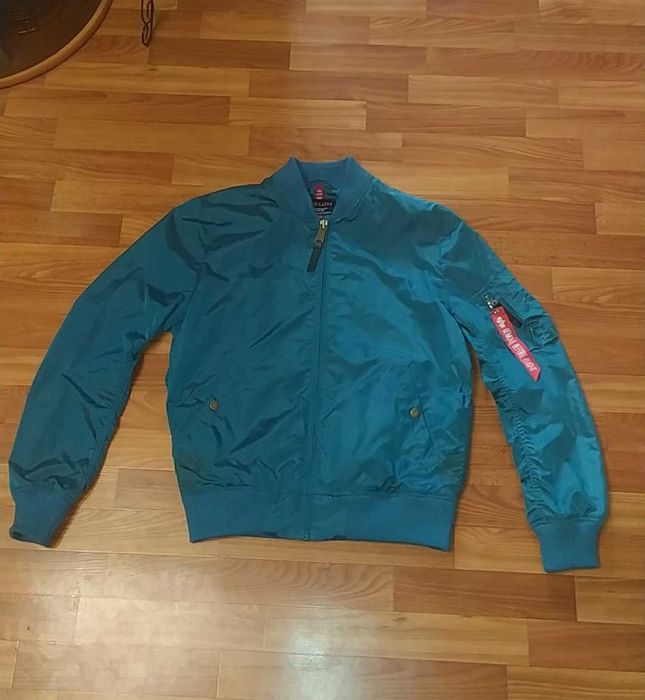 Бомбер Альфа індустріс Alpha industries ma-1 blue синій бомбер альфа