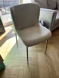 Nowe 2 krzesła tapicerowane, jasnobeżowe z kolekcji Tess - Westwing