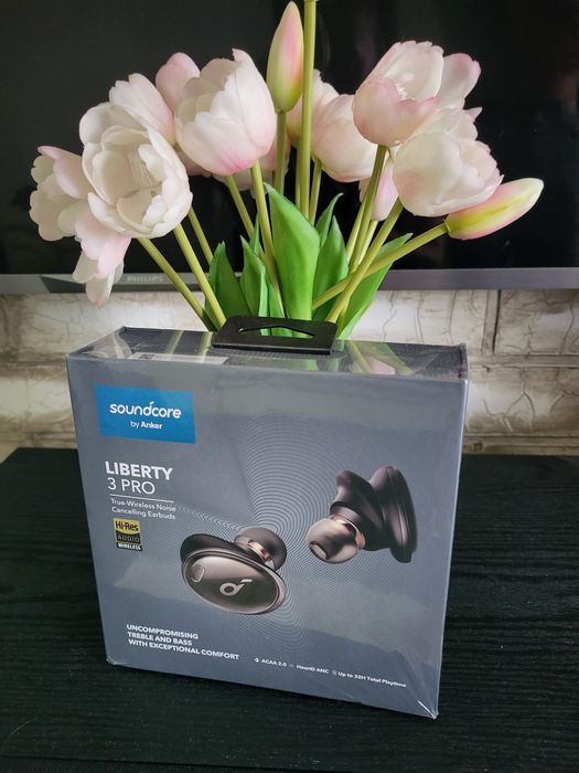 Навушники бездротові Anker Soundcore Liberty 3 Pro.Оригінал!чорні