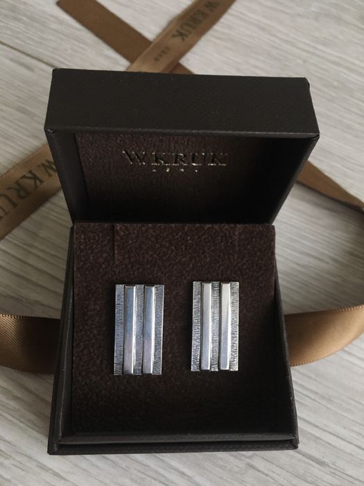 Spinki do mankietów srebrne próba 800 klasyk lata 60te