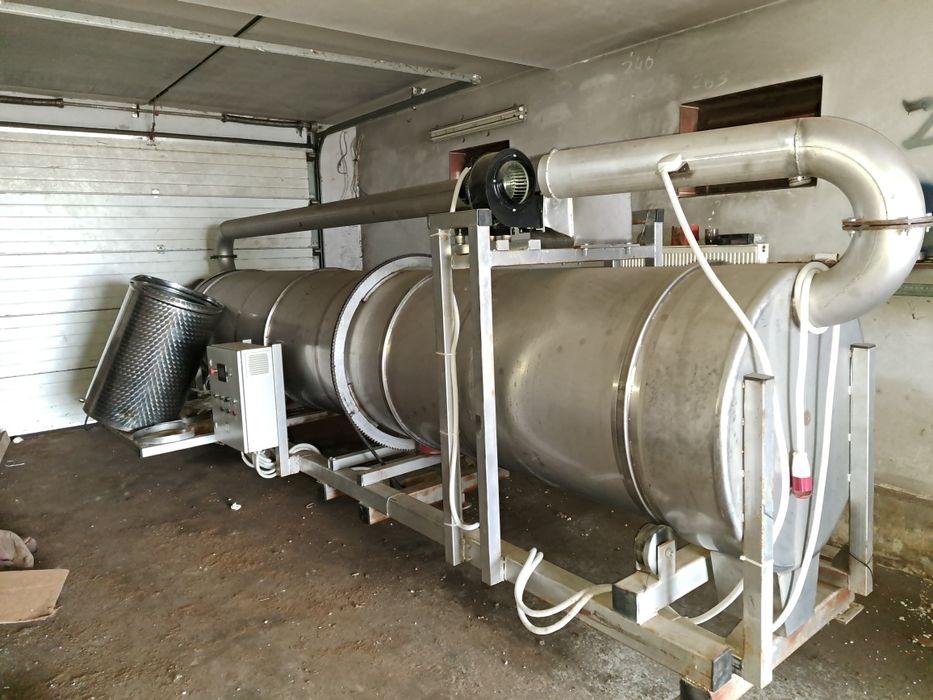 Suszarnia bębnowa nierdzewna z wytwornica pary Hasel 60 kW