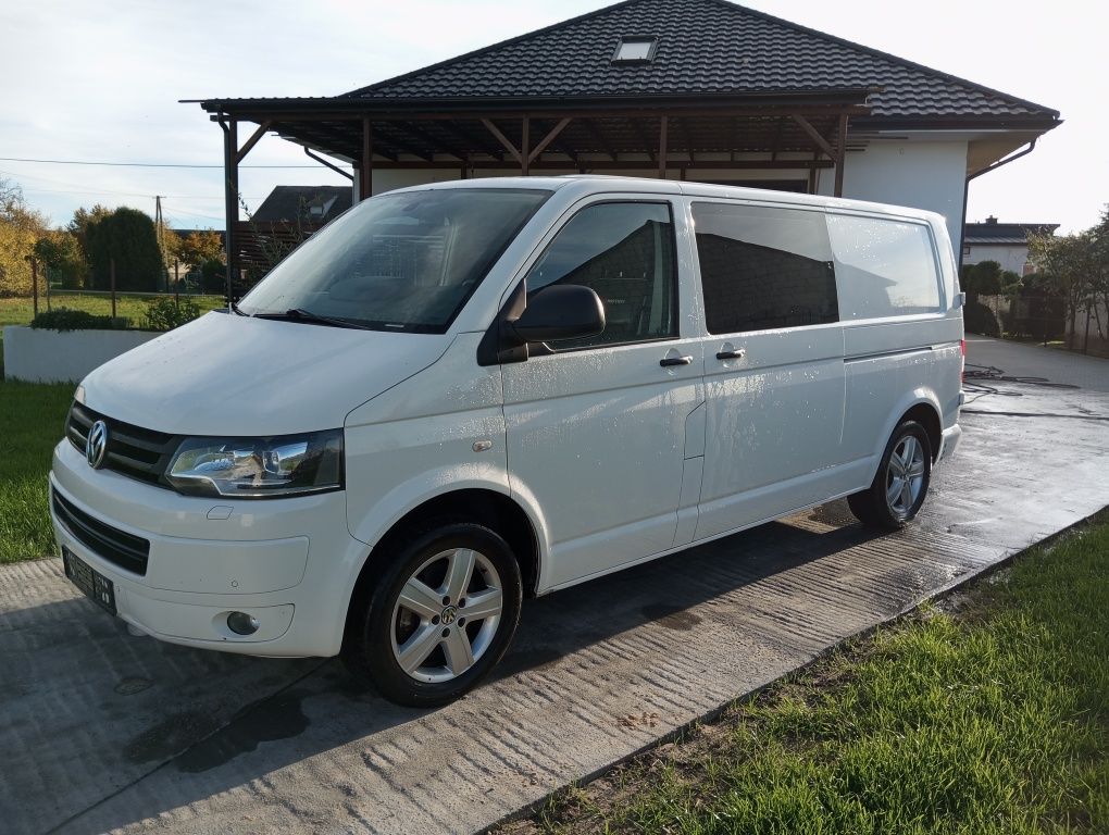 Transporter T5 2.0TDI 180km 4X4 4motion LONG. 5 osobowy brygadówka