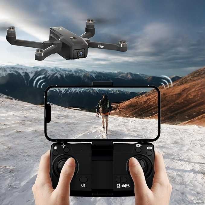 DRON K610 GPS z kamerą 4K, Bezszczotkowy + PILOT zdalnego sterowania