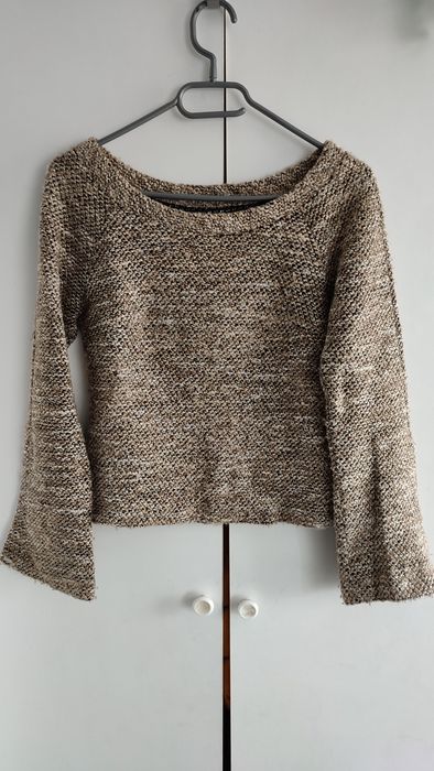 Sweter młodzieżowy krótki w stylu Boho rozmiar S