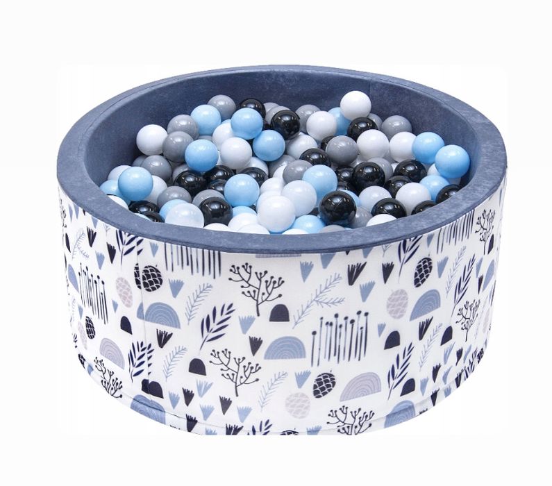 Suchy basen ogrodowy z piłkami kulkami 200 szt dla dzieci