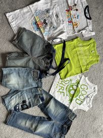 Zestaw koszulka spodenki jeans Kenzo H&M Benetton Disney 86 cm 12-18 m