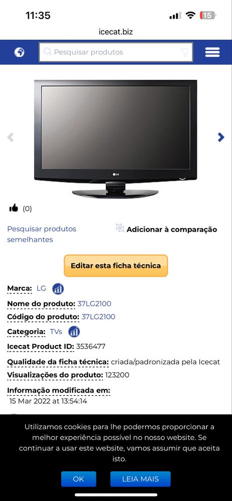 Tevisao LG 37LG2100