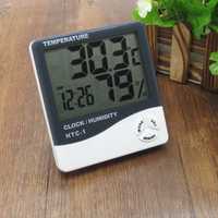Термогігрометр Generic HTC-1 години будильник метеостанція