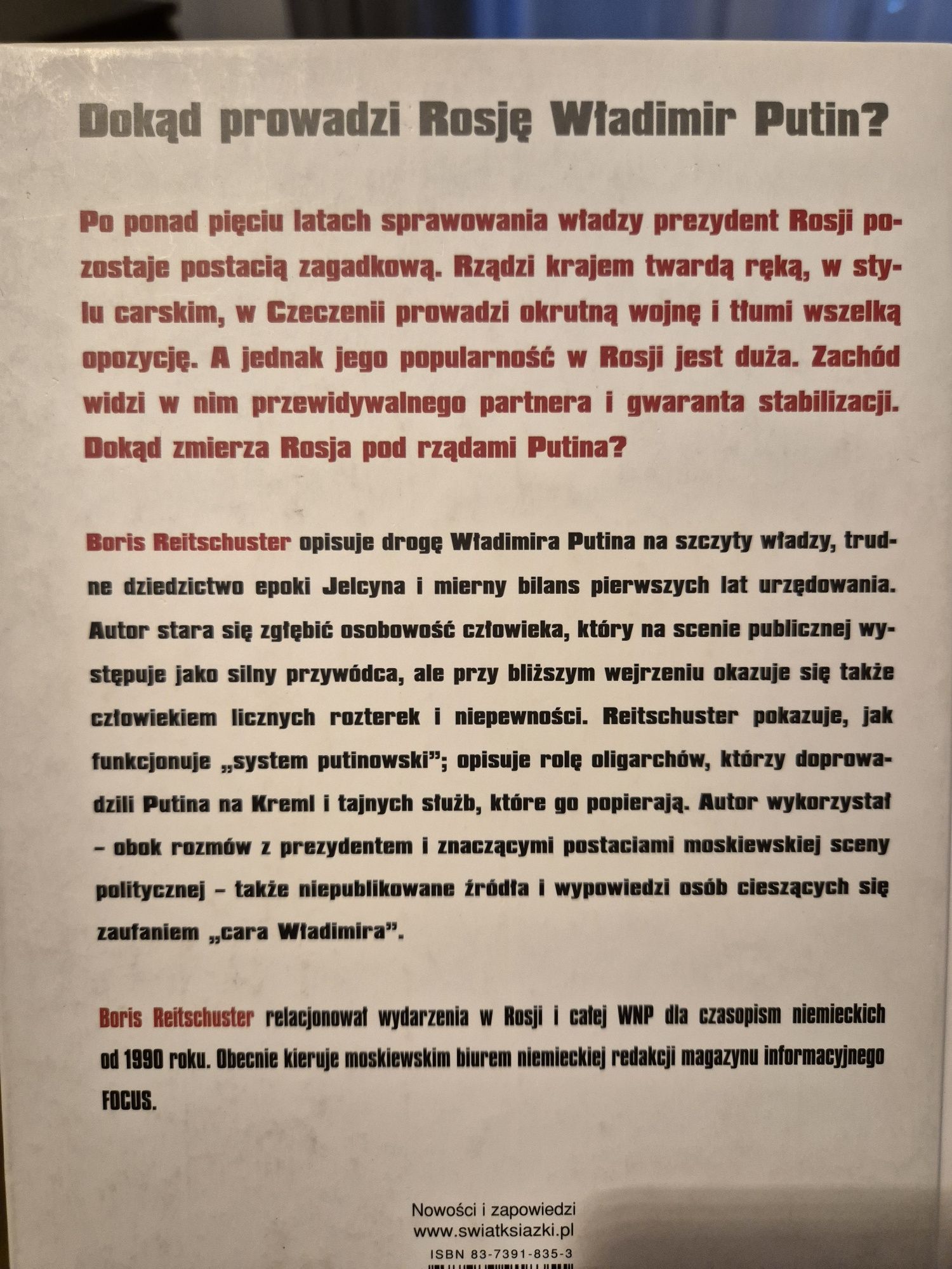 Władimir Putin. Dokąd prowadzi Rosję?
