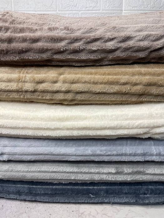 Плед Покривало євро розмір півтораспальні двоспальні 2 см полоска